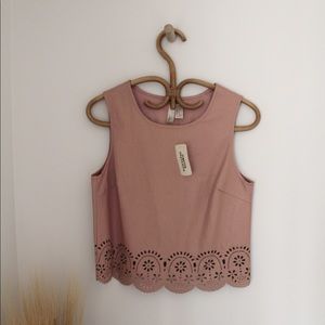 Forever 21 faux leather tank